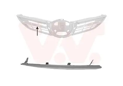 Zier-/Schutzleiste, Kühlergitter vorne links VAN WEZEL 5407511 Bild Zier-/Schutzleiste, Kühlergitter vorne links VAN WEZEL 5407511