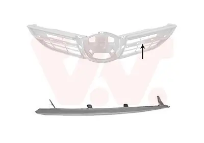 Zier-/Schutzleiste, Kühlergitter vorne rechts VAN WEZEL 5407512 Bild Zier-/Schutzleiste, Kühlergitter vorne rechts VAN WEZEL 5407512