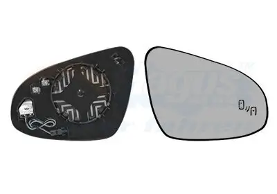 Spiegelglas, Außenspiegel rechts VAN WEZEL 5411836