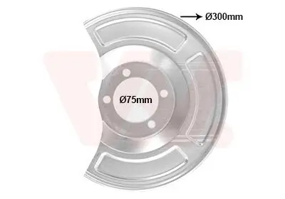 Spritzblech, Bremsscheibe Hinterachse links VAN WEZEL 5420373