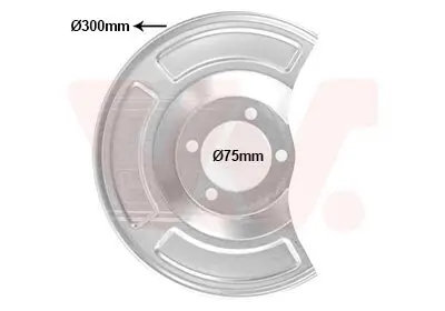 Spritzblech, Bremsscheibe Hinterachse rechts VAN WEZEL 5420374 Bild Spritzblech, Bremsscheibe Hinterachse rechts VAN WEZEL 5420374