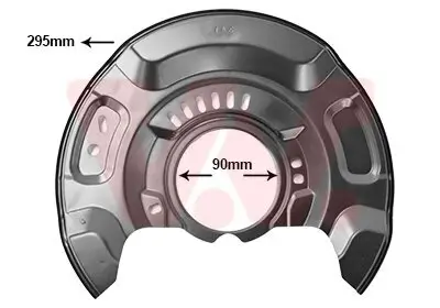 Spritzblech, Bremsscheibe Vorderachse links VAN WEZEL 5437371 Bild Spritzblech, Bremsscheibe Vorderachse links VAN WEZEL 5437371