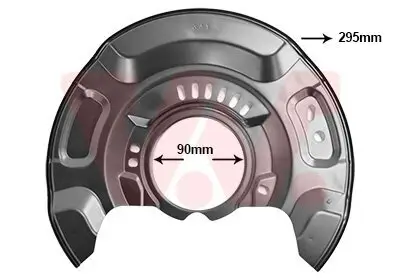 Spritzblech, Bremsscheibe Vorderachse rechts VAN WEZEL 5437372