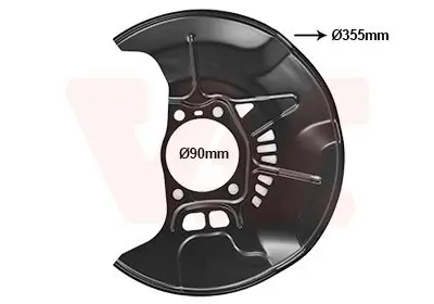 Spritzblech, Bremsscheibe Vorderachse links VAN WEZEL 5474371 Bild Spritzblech, Bremsscheibe Vorderachse links VAN WEZEL 5474371