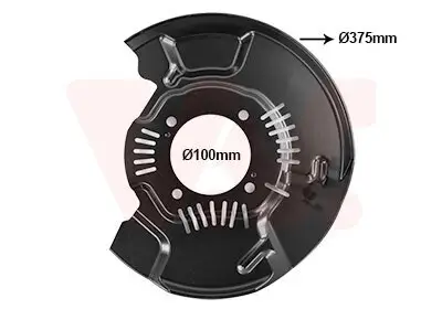 Spritzblech, Bremsscheibe Vorderachse rechts VAN WEZEL 5482372 Bild Spritzblech, Bremsscheibe Vorderachse rechts VAN WEZEL 5482372