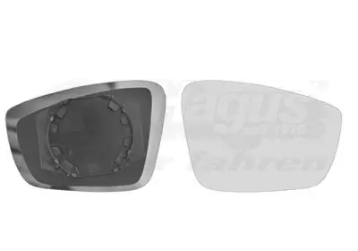 Spiegelglas, Außenspiegel rechts VAN WEZEL 5701832