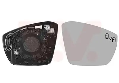 Spiegelglas, Außenspiegel rechts VAN WEZEL 5706836