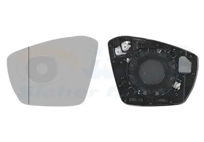 Spiegelglas, Außenspiegel links VAN WEZEL 5706837