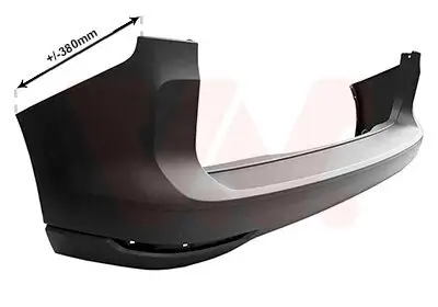 Stoßfänger hinten VAN WEZEL 5707540