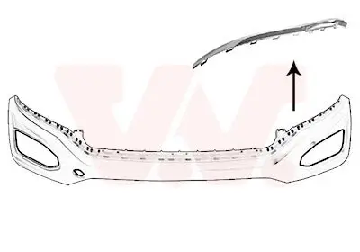 Zier-/Schutzleiste, Stoßfänger vorne links oben an Hauptscheinwerfer VAN WEZEL 5710581 Bild Zier-/Schutzleiste, Stoßfänger vorne links oben an Hauptscheinwerfer VAN WEZEL 5710581