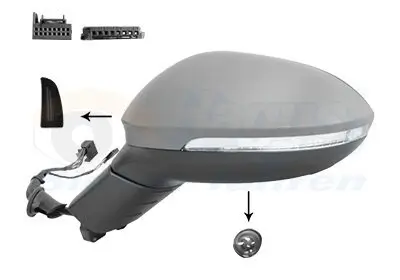 Außenspiegel links VAN WEZEL 5713827