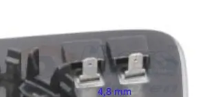 Spiegelglas, Außenspiegel rechts VAN WEZEL 5714838 Bild Spiegelglas, Außenspiegel rechts VAN WEZEL 5714838