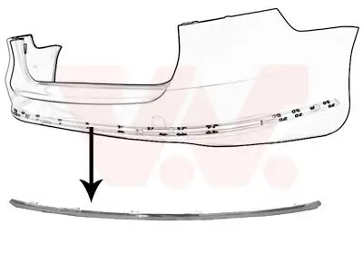 Zier-/Schutzleiste, Stoßfänger VAN WEZEL 5740551