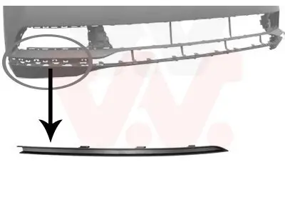 Zier-/Schutzleiste, Stoßfänger VAN WEZEL 5742582 Bild Zier-/Schutzleiste, Stoßfänger VAN WEZEL 5742582