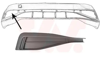 Lüftungsgitter, Stoßfänger vorne rechts VAN WEZEL 5749594 Bild Lüftungsgitter, Stoßfänger vorne rechts VAN WEZEL 5749594