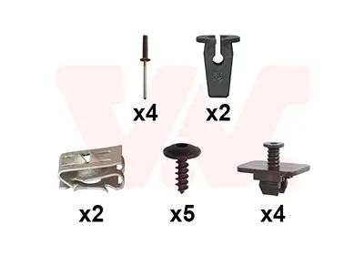 Montagesatz, Stoßfänger hinten VAN WEZEL 5751793
