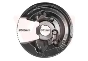 Spritzblech, Bremsscheibe Hinterachse links VAN WEZEL 5765373