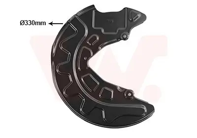 Spritzblech, Bremsscheibe Vorderachse rechts VAN WEZEL 5766372 Bild Spritzblech, Bremsscheibe Vorderachse rechts VAN WEZEL 5766372