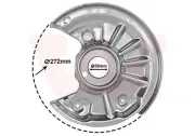 Spritzblech, Bremsscheibe Hinterachse links VAN WEZEL 5766375