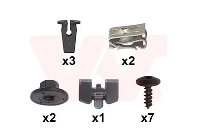 Montagesatz, Kotflügel vorne links vorne rechts VAN WEZEL 5766796
