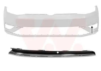Zier-/Schutzleiste, Stoßfänger vorne links VAN WEZEL 5775585 Bild Zier-/Schutzleiste, Stoßfänger vorne links VAN WEZEL 5775585