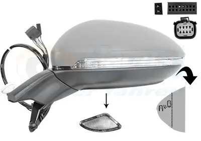 Außenspiegel links VAN WEZEL 5775827