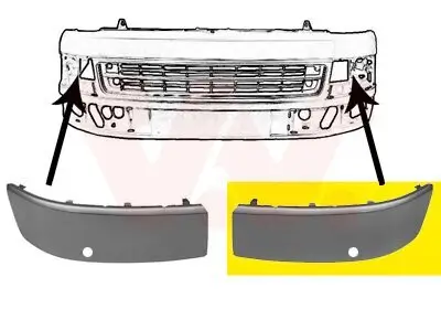 Zier-/Schutzleiste, Stoßfänger VAN WEZEL 5790485 Bild Zier-/Schutzleiste, Stoßfänger VAN WEZEL 5790485