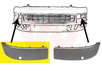 Zier-/Schutzleiste, Stoßfänger VAN WEZEL 5790486 Bild Zier-/Schutzleiste, Stoßfänger VAN WEZEL 5790486