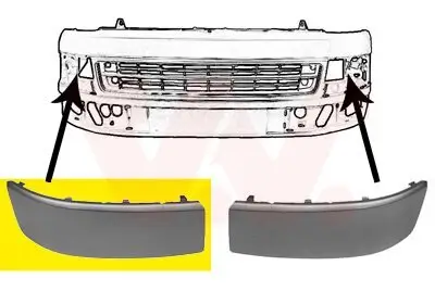 Zier-/Schutzleiste, Stoßfänger VAN WEZEL 5790586 Bild Zier-/Schutzleiste, Stoßfänger VAN WEZEL 5790586