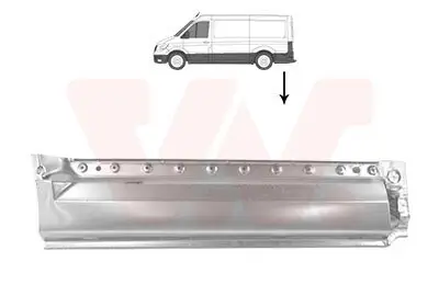 Seitenwand hinten links hinter der Achse VAN WEZEL 5792143