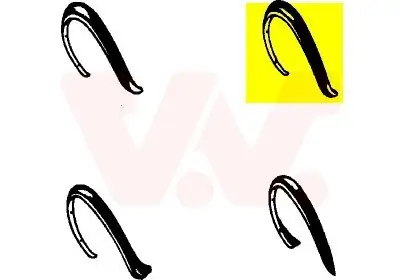 Verbreiterung, Kotflügel vorne rechts VAN WEZEL 5813522