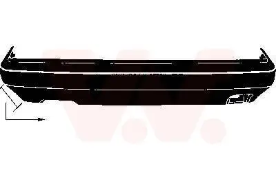 Stoßfänger hinten VAN WEZEL 5813542