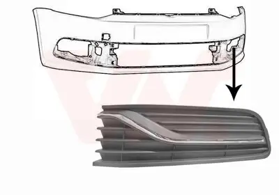 Lüftungsgitter, Stoßfänger vorne links VAN WEZEL 5814591