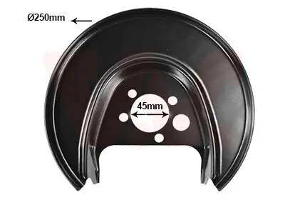 Spritzblech, Bremsscheibe Hinterachse links VAN WEZEL 5817373 Bild Spritzblech, Bremsscheibe Hinterachse links VAN WEZEL 5817373