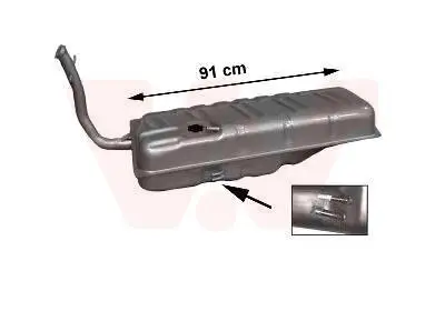 Kraftstofftank VAN WEZEL 5820081