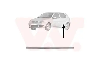 Zier-/Schutzleiste, Tür hinten links VAN WEZEL 5825425