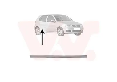 Zier-/Schutzleiste, Tür hinten rechts VAN WEZEL 5825426