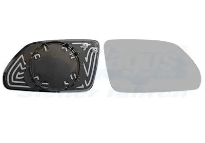 Spiegelglas, Außenspiegel rechts VAN WEZEL 5828836