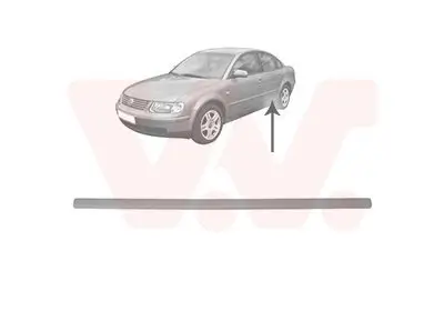 Zier-/Schutzleiste, Tür hinten links VAN WEZEL 5836405 Bild Zier-/Schutzleiste, Tür hinten links VAN WEZEL 5836405
