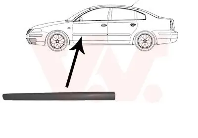 Zier-/Schutzleiste, Tür vorne links VAN WEZEL 5836423