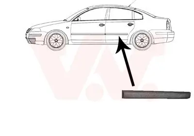 Zier-/Schutzleiste, Tür VAN WEZEL 5836425 Bild Zier-/Schutzleiste, Tür VAN WEZEL 5836425