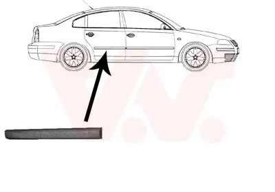 Zier-/Schutzleiste, Tür hinten rechts VAN WEZEL 5836426