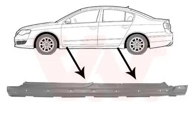 Einstiegsblech VAN WEZEL 5839103 Bild Einstiegsblech VAN WEZEL 5839103