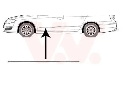 Zier-/Schutzleiste, Tür VAN WEZEL 5839403 Bild Zier-/Schutzleiste, Tür VAN WEZEL 5839403