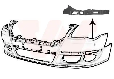 Halter, Stoßfänger vorne links VAN WEZEL 5839563