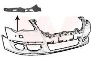 Halter, Stoßfänger vorne rechts VAN WEZEL 5839564