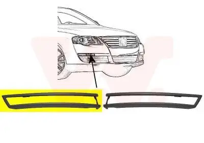 Zier-/Schutzleiste, Stoßfänger vorne rechts VAN WEZEL 5839582 Bild Zier-/Schutzleiste, Stoßfänger vorne rechts VAN WEZEL 5839582