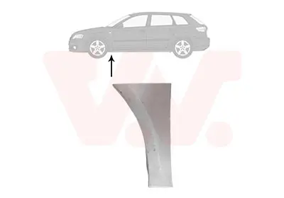 Kotflügel vorne links unten VAN WEZEL 5856155 Bild Kotflügel vorne links unten VAN WEZEL 5856155