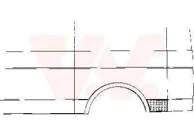 Seitenwand hinten links vor der Achse hinter der Achse VAN WEZEL 5858143