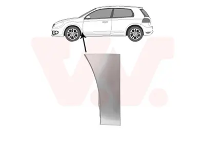 Kotflügel vorne links unten VAN WEZEL 5863155
